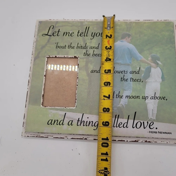 Wooden Dad Son Picture Frame Let Me Tell You ... Love Herman Christhomas 10"x12" - Picture 6 of 10